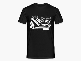 Jigsaw Puzzle - Männer T-Shirt Ziegelrot