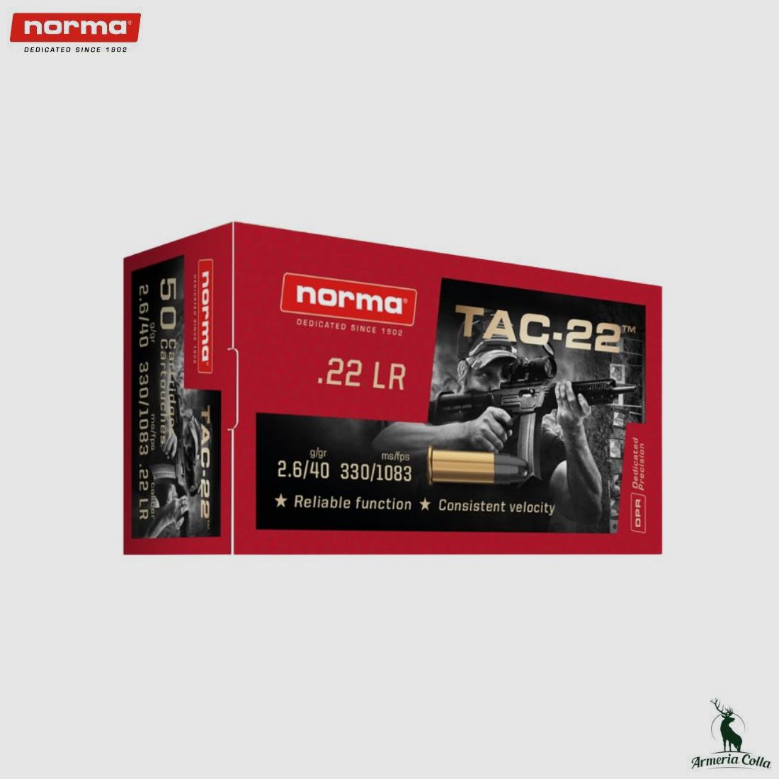 Norma Munitionen Tac-22 Kal. .22Lr 40 gr. art. 2425092