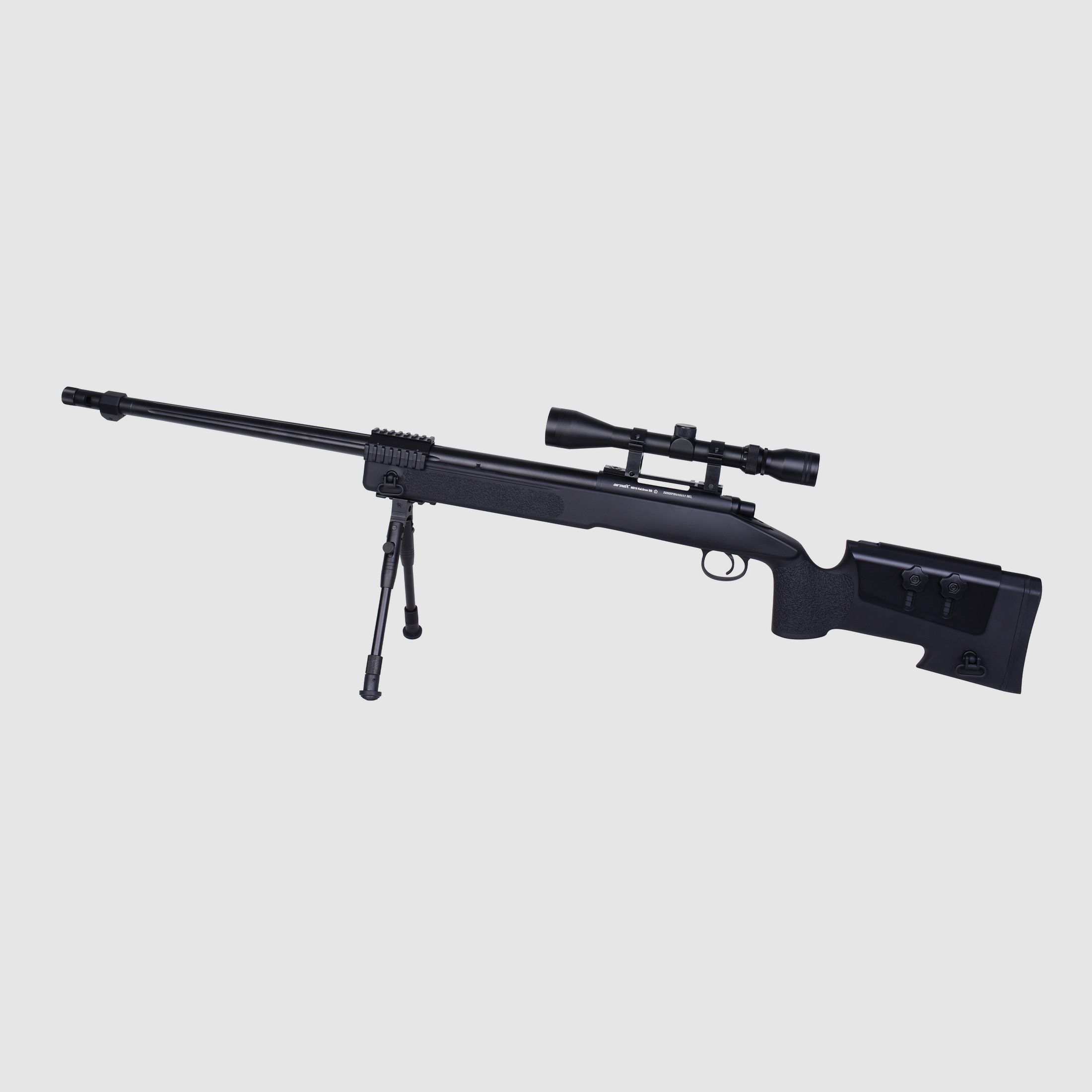 airmaX® MB16 Sniper Schwarz 6mm - Airsoft Federdruck