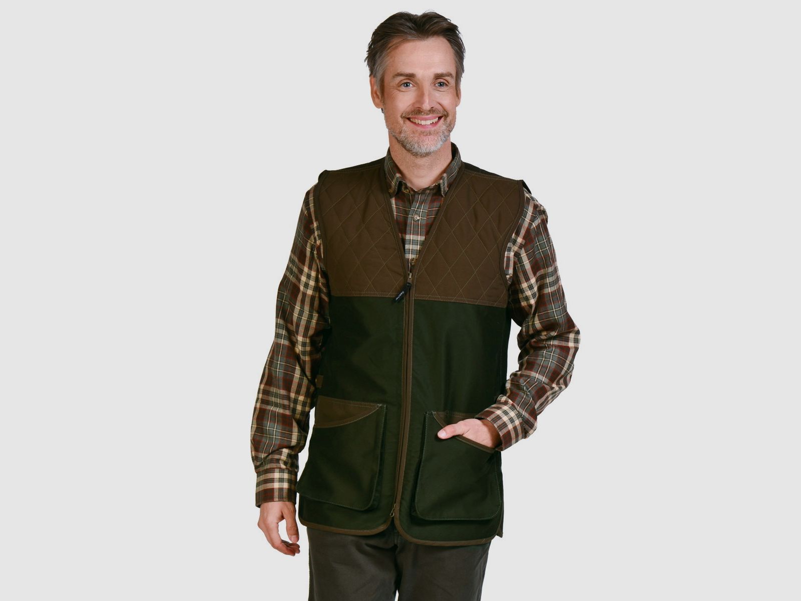 Gilet de tir Rascher avec garniture en Cordura, vert, image 2 sur 3
