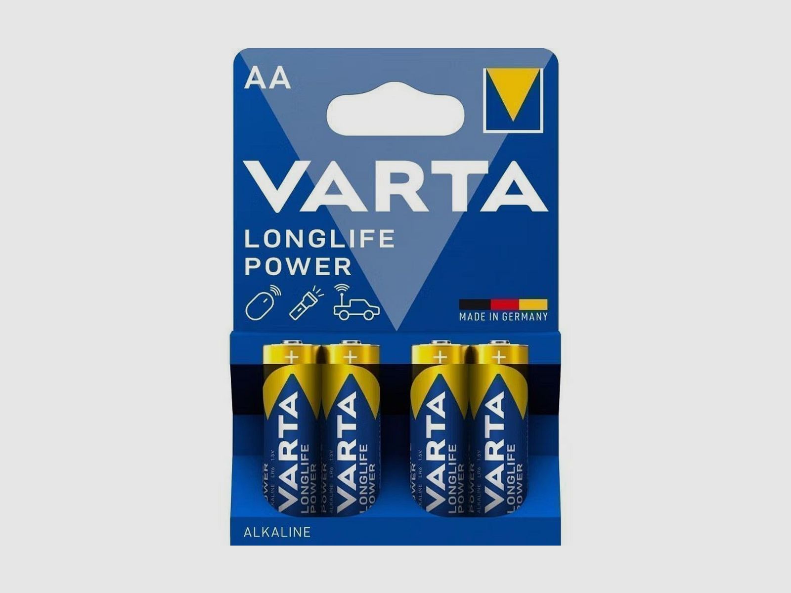 Batterie Varta AA / LR 6, pack de 4, 1,5V / 2960mAh