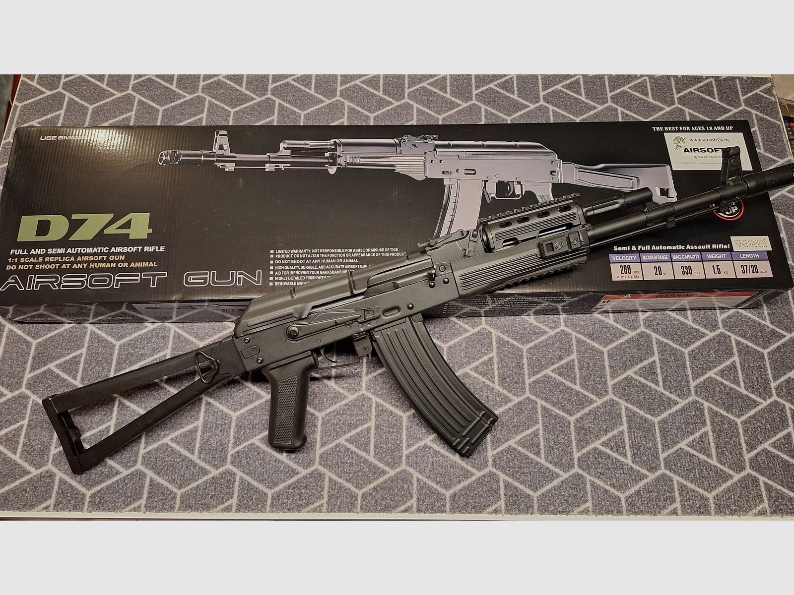 AK74 D74 Airsoft AEG 6mm BB - NEU!