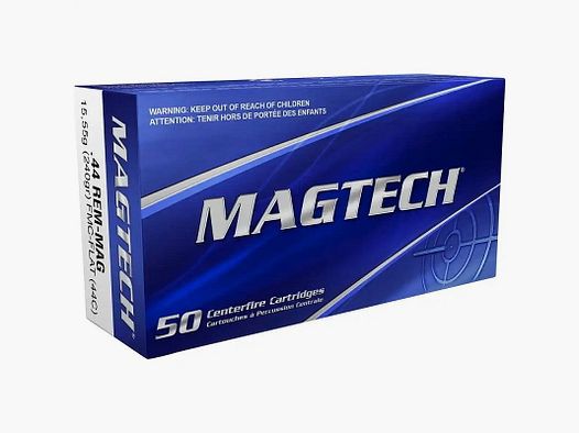 Magtech .44 RemMag FMJ Flat Vollmantel Flachkopf 240gr. 44C