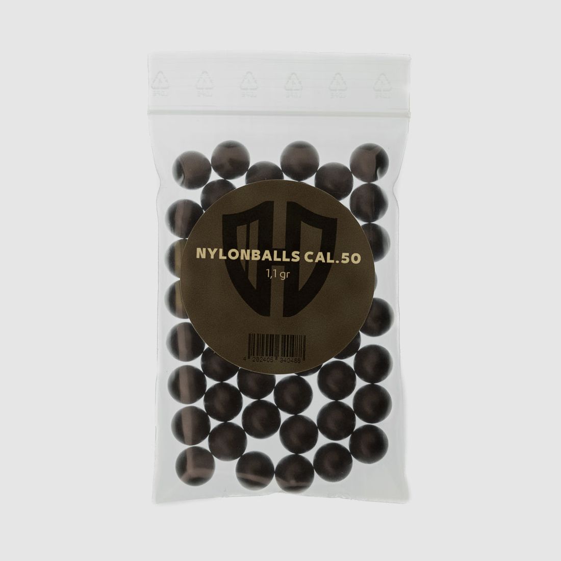 50 x Nylonballs Cal.50 | HDR-50 HDP-50 | Hartkunststoff | 1,1 Gr. | Homedefence