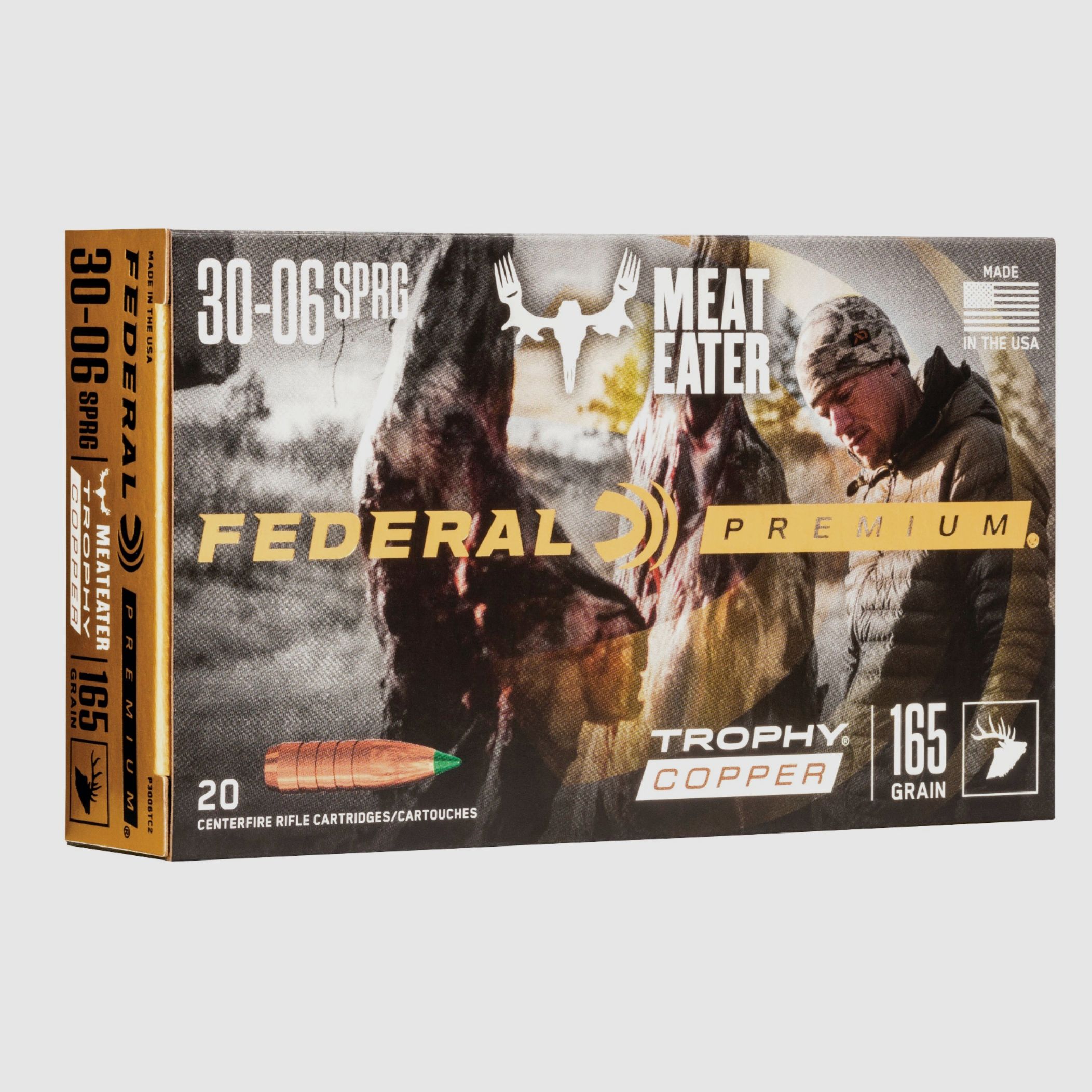 Federal Ammunition P3006TC2 .30-06 Spr. Trophy Copper senza piombo 10,7g/165grs.