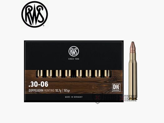 20 Patronen RWS Kal. 30-06 165gr DK