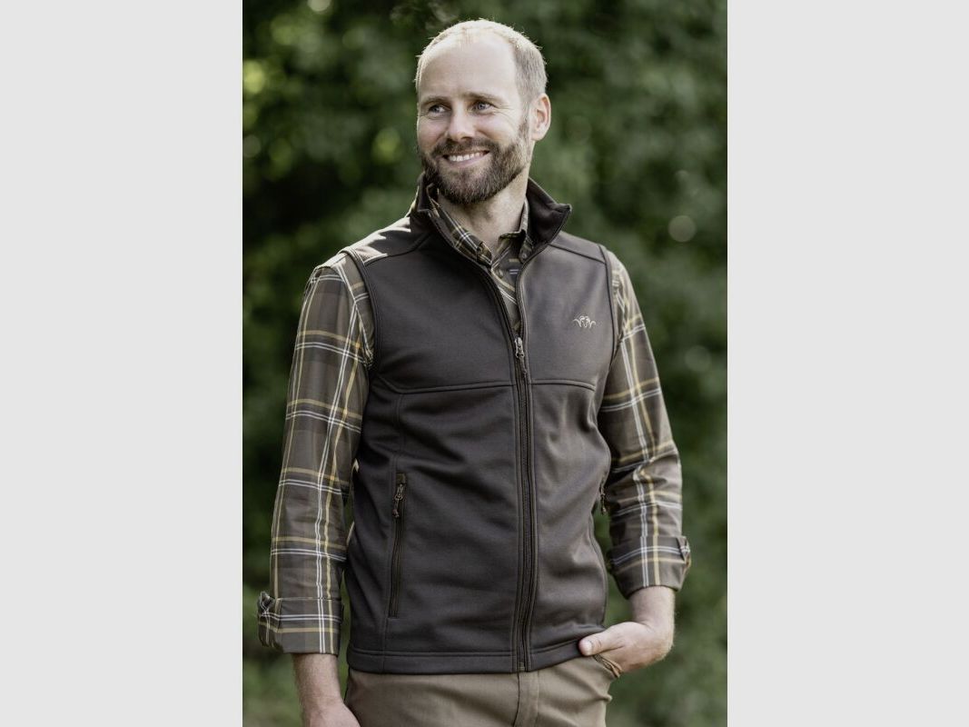 Blaser Herren Hemd Stretch Harald Braun kariert