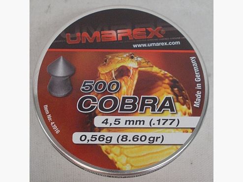 Cobra pointed head - 4.50mm/0.56g/8.6gr (a500)
