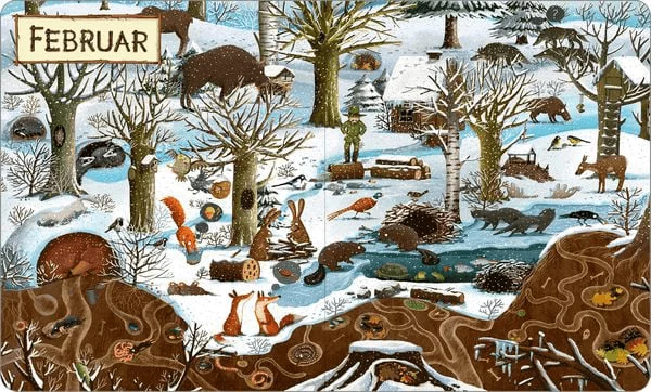 Kinderboek "Een Jaar in het Bos", afbeelding 3 van 3