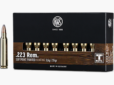 RWS Büchsenmunition Kal. 223 Rem 3,6g Teilmantel