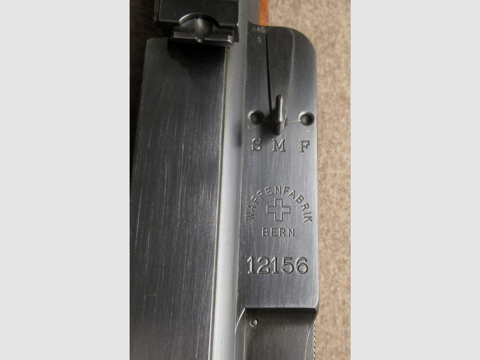 GC-27 Selbstladebüchse W+F mod. LMG 25 Kal. 7.5x55, Bild 4 von 14