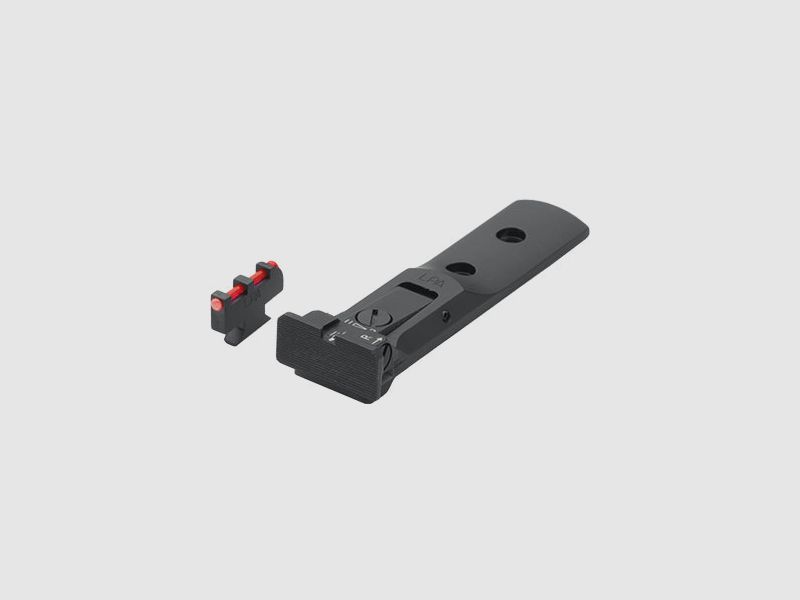 LPA TXT0407-F2 BLACK BAS verstellbares Revolvervisier für 629, 686, 586, 627, 66, 67, 696, 17, 19, 657, 610, 625, 29, 27 und neu für Kaliber .50 – Schwarzes Visierbild