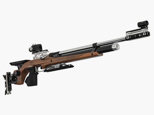 Fucile ad aria Feinwerkbau 800 W con calcio in legno massello