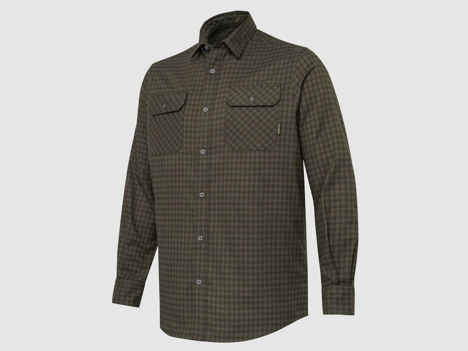 Beretta Hemd Cadet Flannel Green & Brown Check