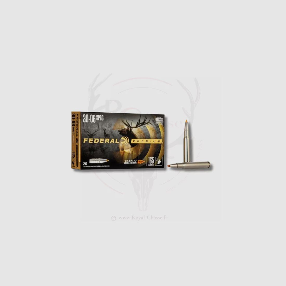 20 balles TROPHY BONDED TIP Cal.30-06 SPRG 165Grs FEDERAL, image 2 sur 4