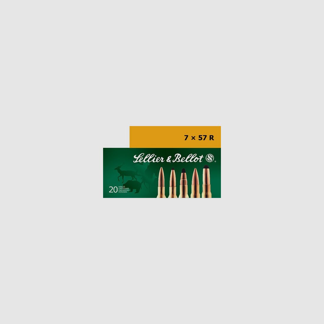 BOX MIT 20 PATRONEN SELLIER & BELLOT CAL.7X57R SPCE