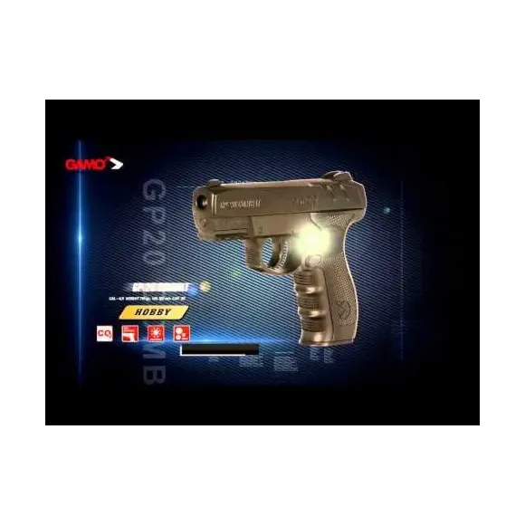 CO2-Semi-Auto-Pistole Gamo GP-20 Combat Kaliber 4,5BBS Schwarz, Bild 11 von 12