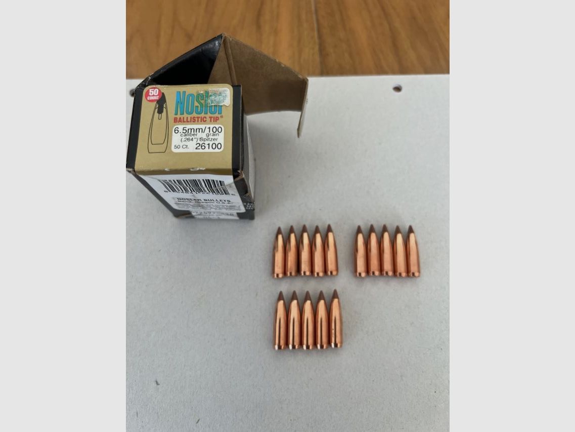 Balas Nosler Cal. 6,5mm/264.