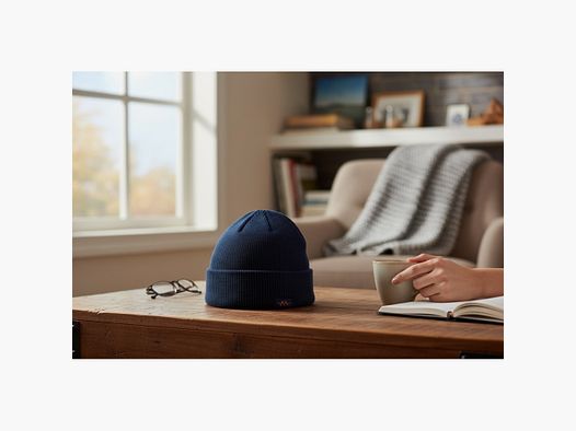 Cap Blaser – Navy Blue & Orange Logo