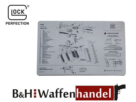 Glock	 Auflagematte / Reinigungsmatte / Waffenunterlage (vgl. TEKMAT)