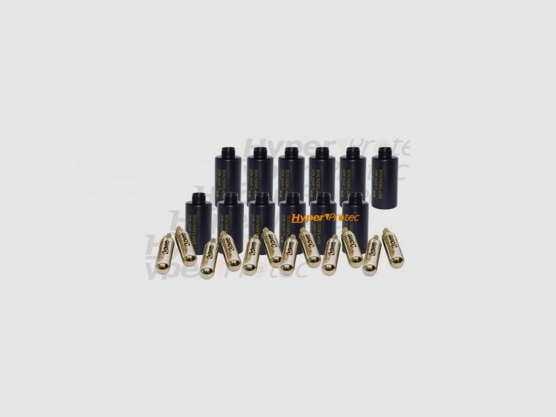 12 Hüllen für Flash Bang Granaten + 12 CO2 12g, Bild 1 von 2