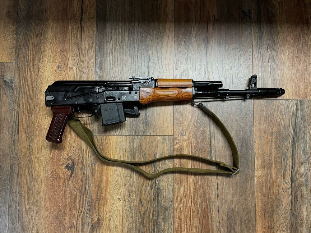 MGBs modèle spécial Izhmash Saiga MK 102 Retro - carabine semi-automatique .223Rem homologuée pour le sport ! - avec crosse pliante ! - version civile - système AKM AK47 AK74