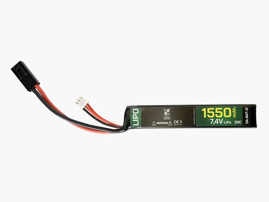 LiPo 7.4V / 1550mAh 20C Mini Tamiya (Stock Type) | Delta Armory