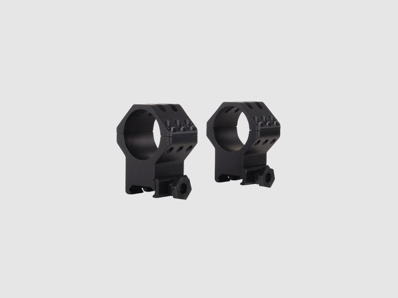 Weaver 6-Hole Weaver-Style Ring nero opaco 30mm extra alto, BH 14,3mm
