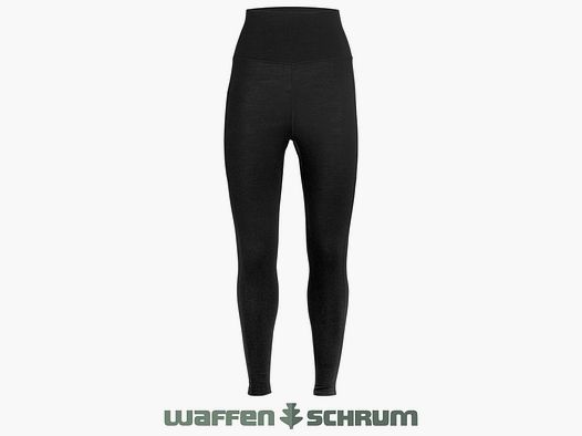Legginsy Icebreaker Fastray Wysoki Stan Czarne