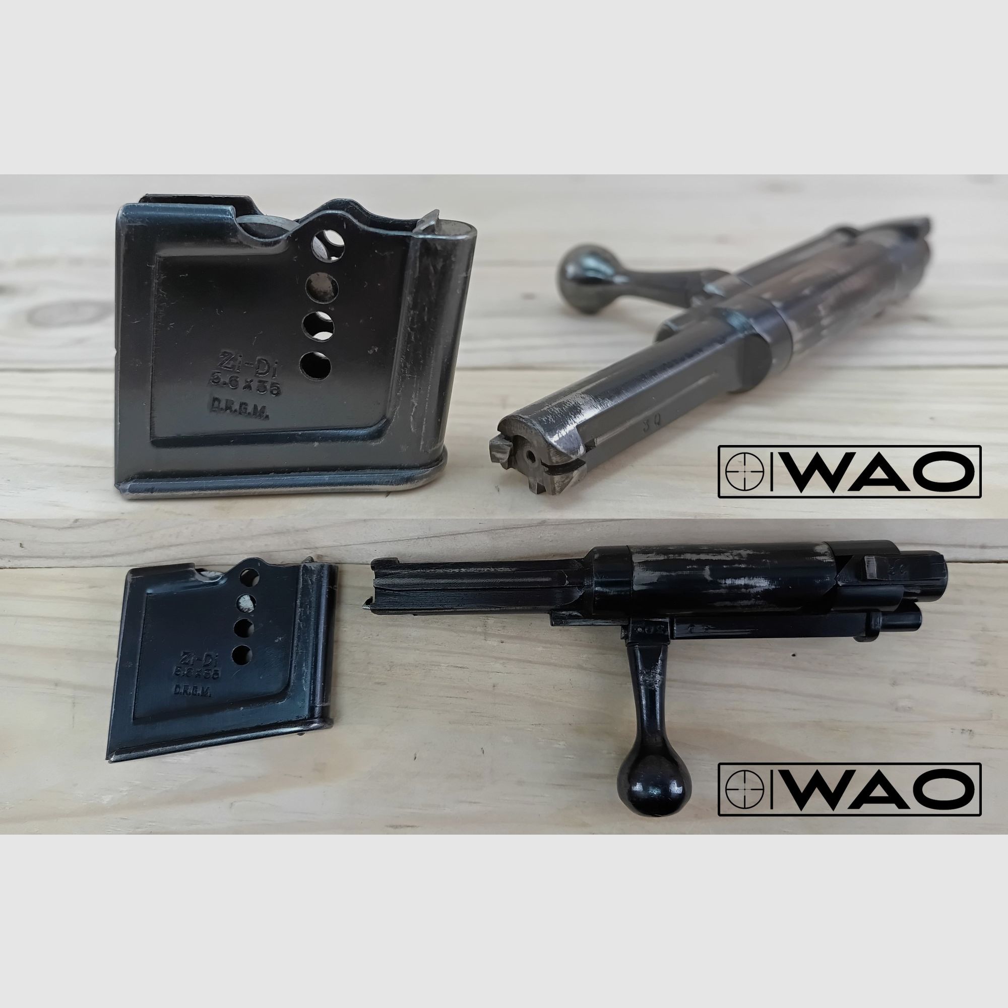 Repetierbüchse Ziegenhahn und Diem (Zi-Di-Büchse D.R.G.M), Kal. 5,6x35R, Vierling *mit ZF Kahles Mignon*