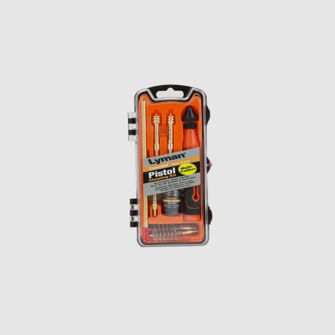 Multi cleaning kit for handguns .22/9mm/.40/.45