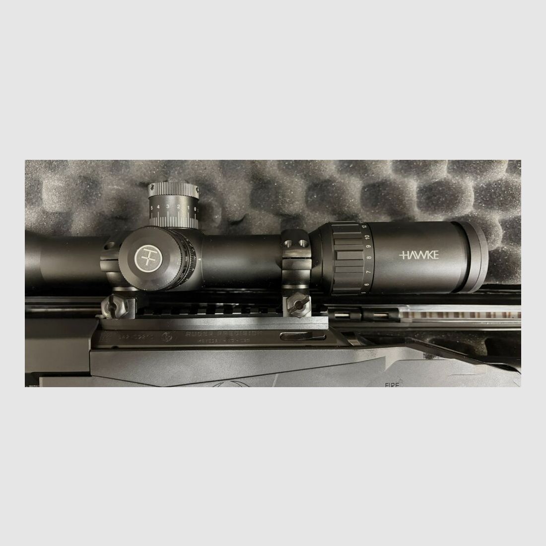 Ruger Precision Rimfire, cal. 22lr, schwarz mit Hawke Vantage 30 WA SF IR 4-16x50 #14295 und Timney Matchabzug