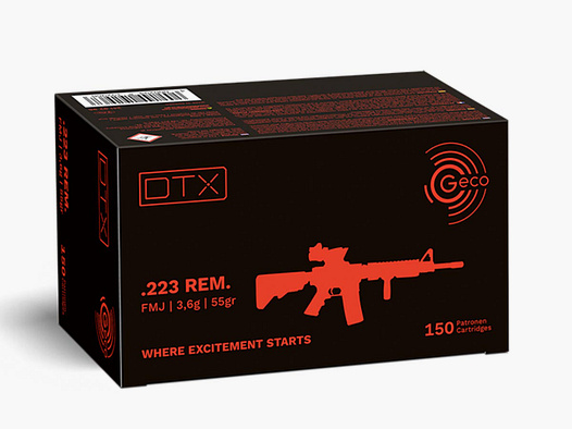 Geco .223 Rem. DTX 3,6g - 55gr 150er Pck