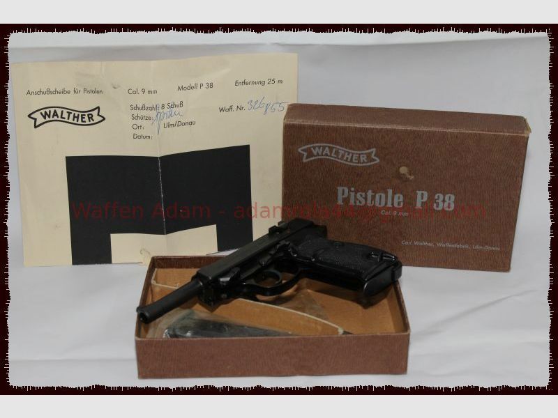 Walther P. 38 verstärkter Verschluss 7/69