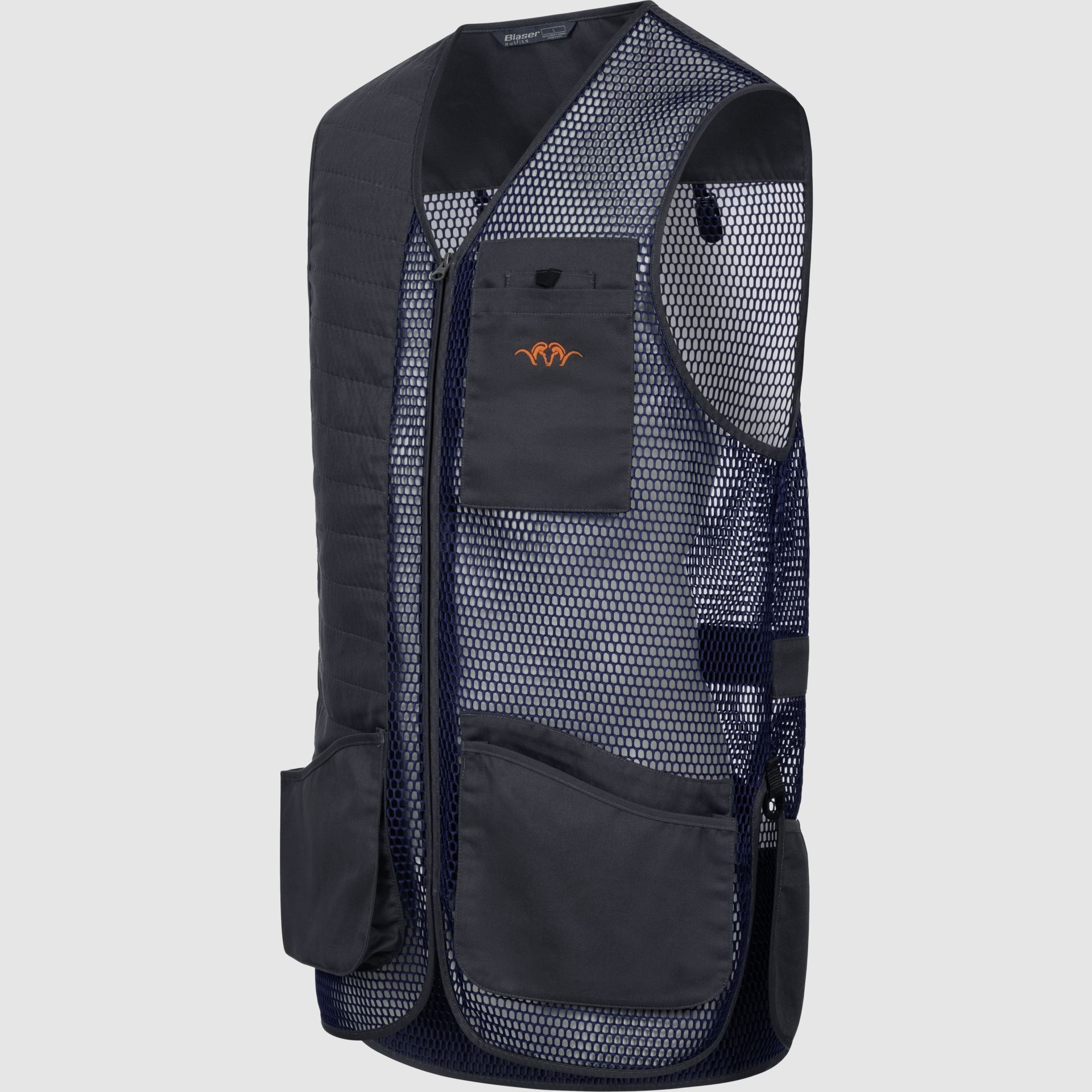 Blaser Men’s Competition Shooting Vest Robert Marine – Gilet da tiro leggero con massima libertà di movimento, immagine 2 di 8