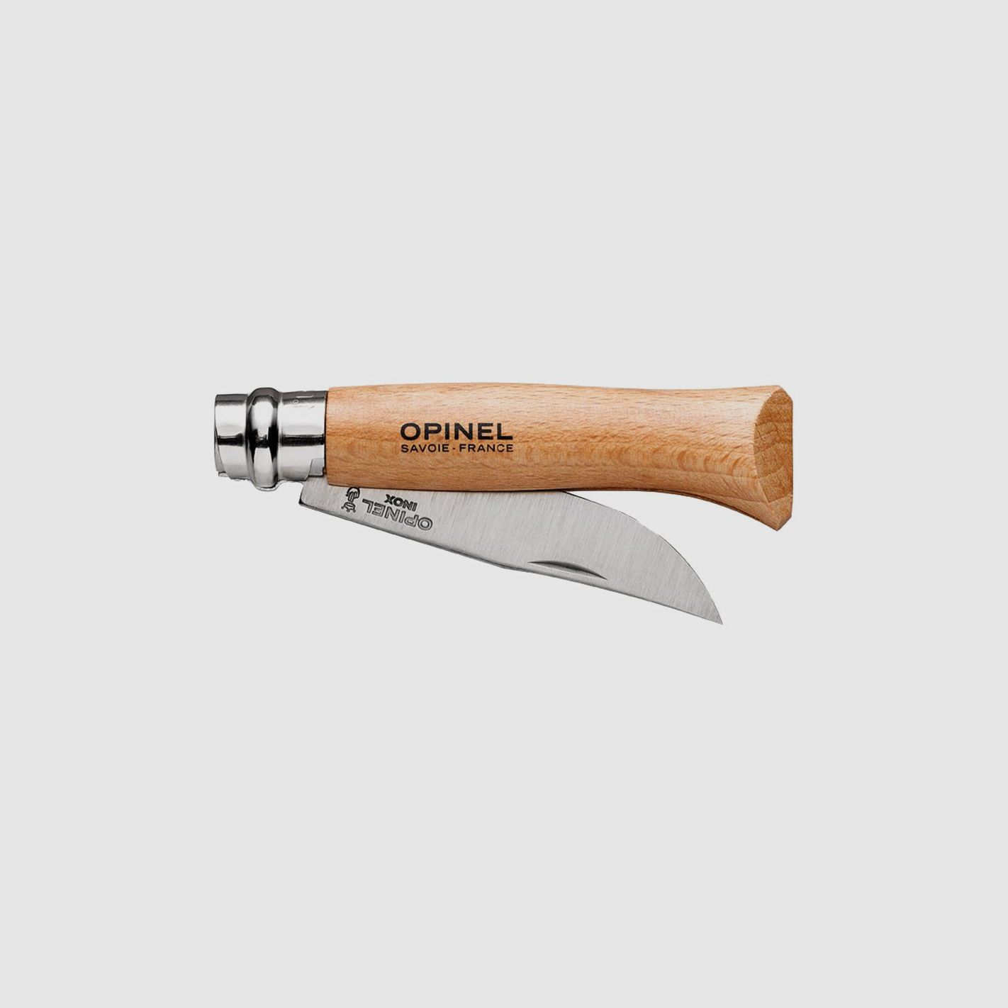 Opinel 08 Messer Klinge Edelstahl Griff Buche, Bild 2 von 2