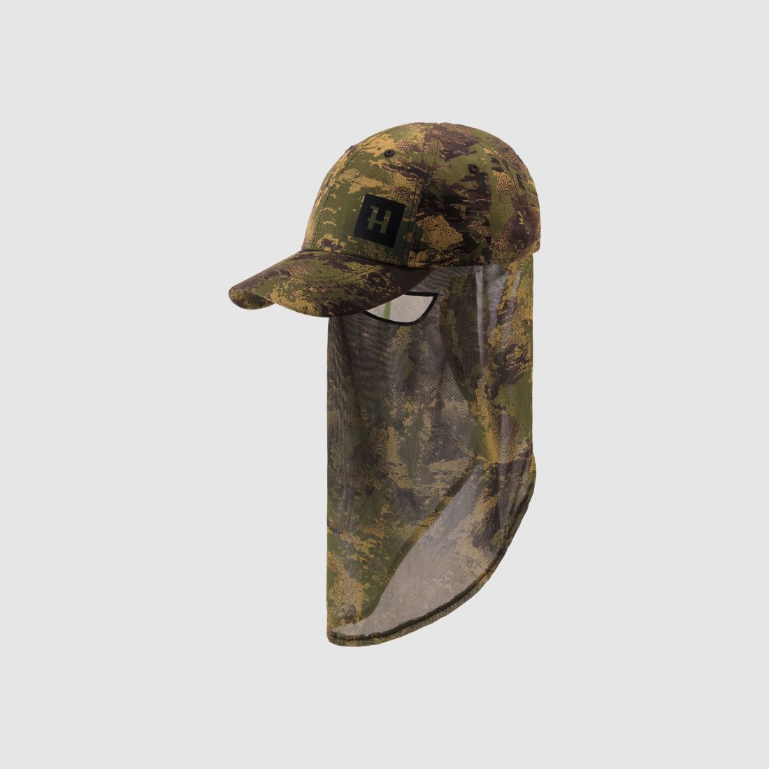 Härkila Kappe Deer Stalker Camo mit Tarnnetz