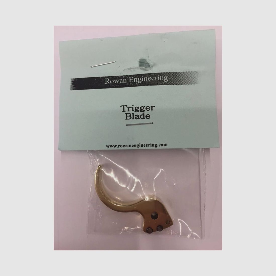 Rowan Trekkerblad in Messing voor Weihrauch HW977 Extra Set Back (Zeer Achteruitgesteld)