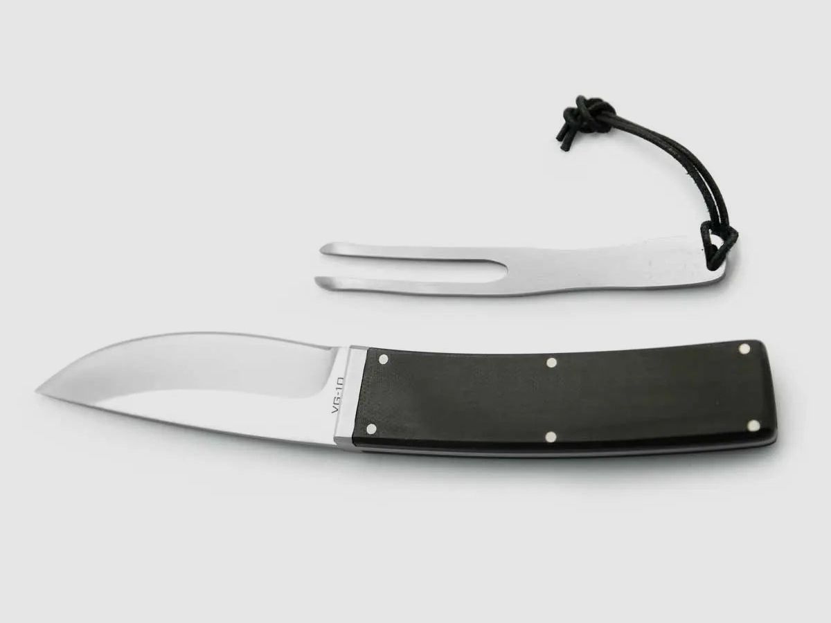 PUMA TEC Gürtelmesser mit Gabel, G10 schwarz