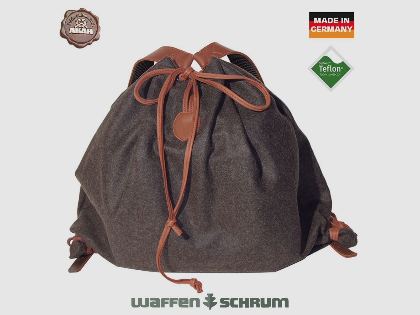 Gebirgsrucksack Braun Loden/Elchleder