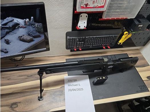 ASG Accuracy International AW .338 Gas-Repertiergewehr + Magazin 6mm BB Airsoft