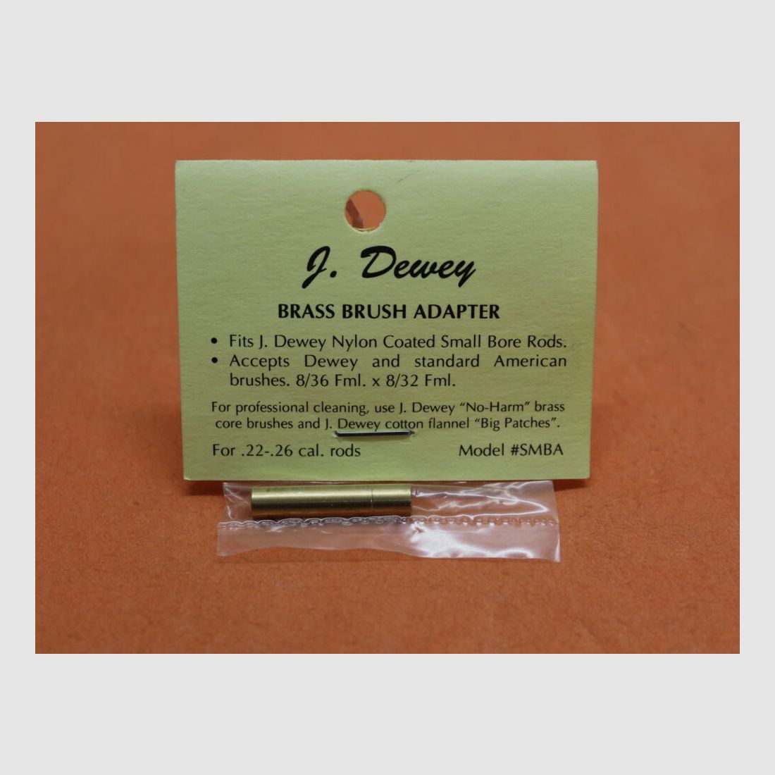 Adaptateur de brosse Dewey Dewey (SMBA) pour tiges de nettoyage .22-.26