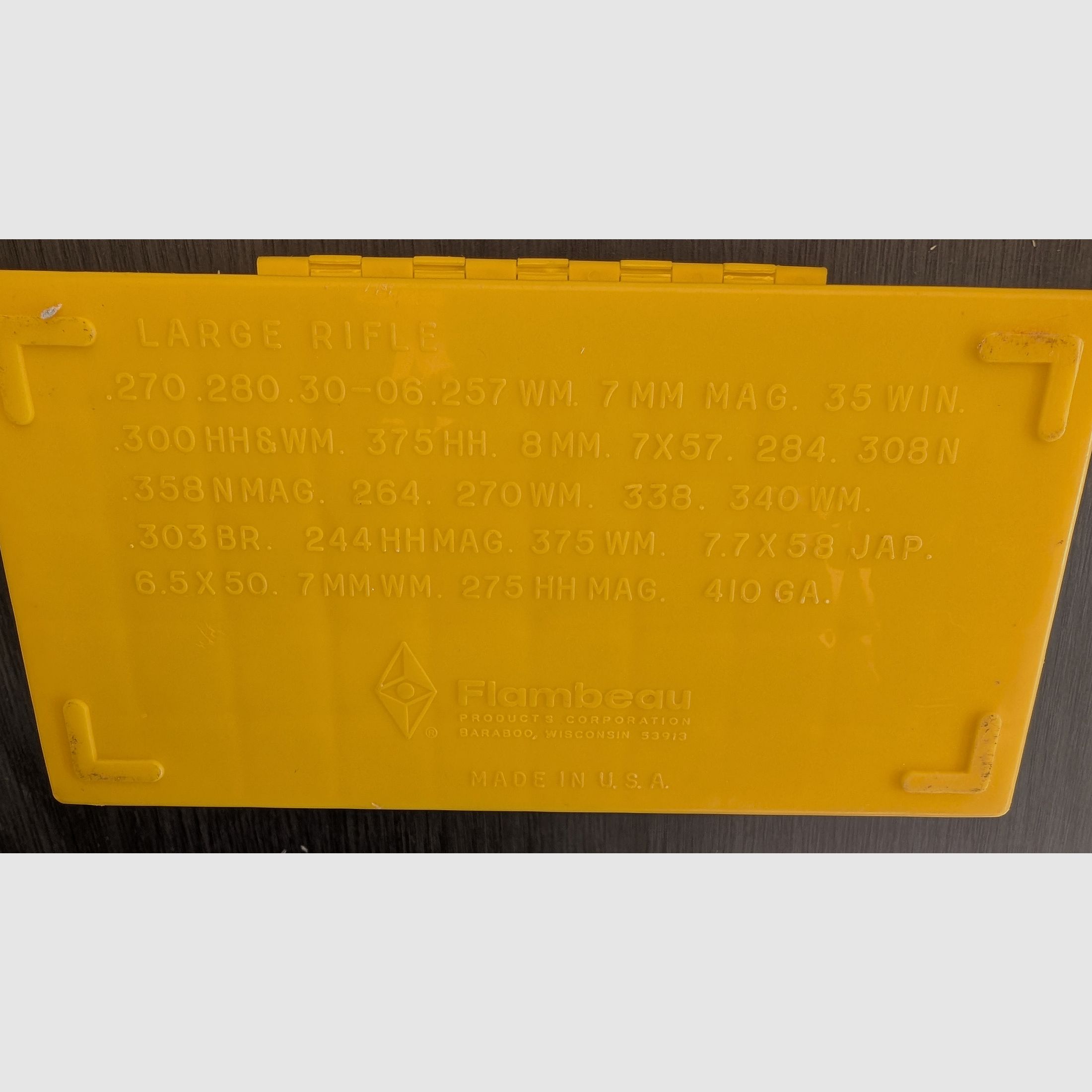 Caja de municiones de Flambeau para cartuchos de rifle, con bisagra, imagen 3 de 3