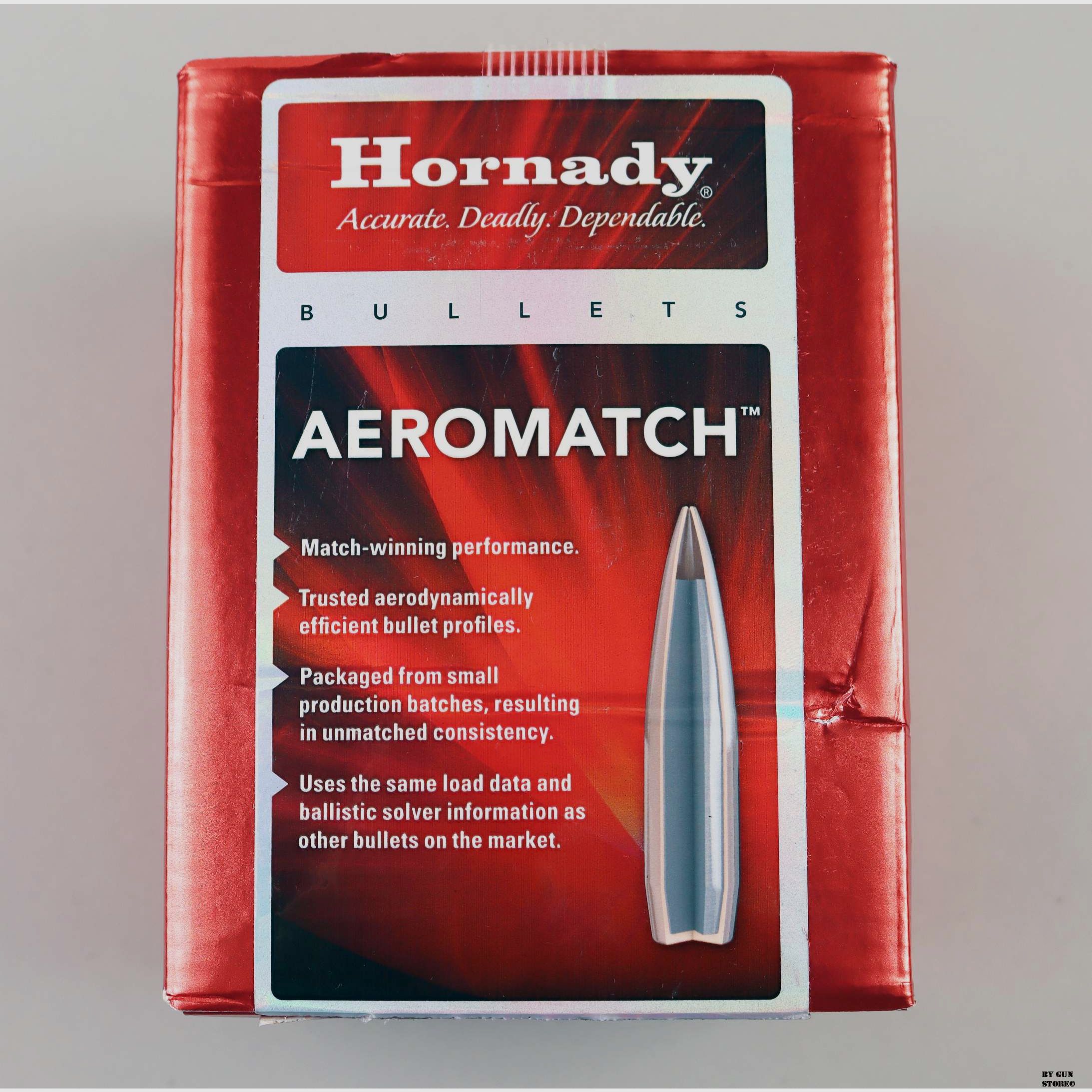 Palle Hornady Aeromatch cal. 30 – 168 GR HPBT Profile, immagine 1 di 2
