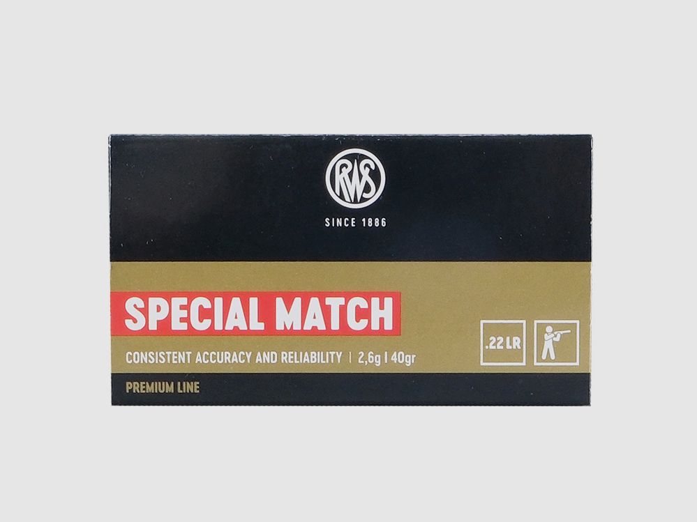 RWS Special Match .22lr rimfire cartridges