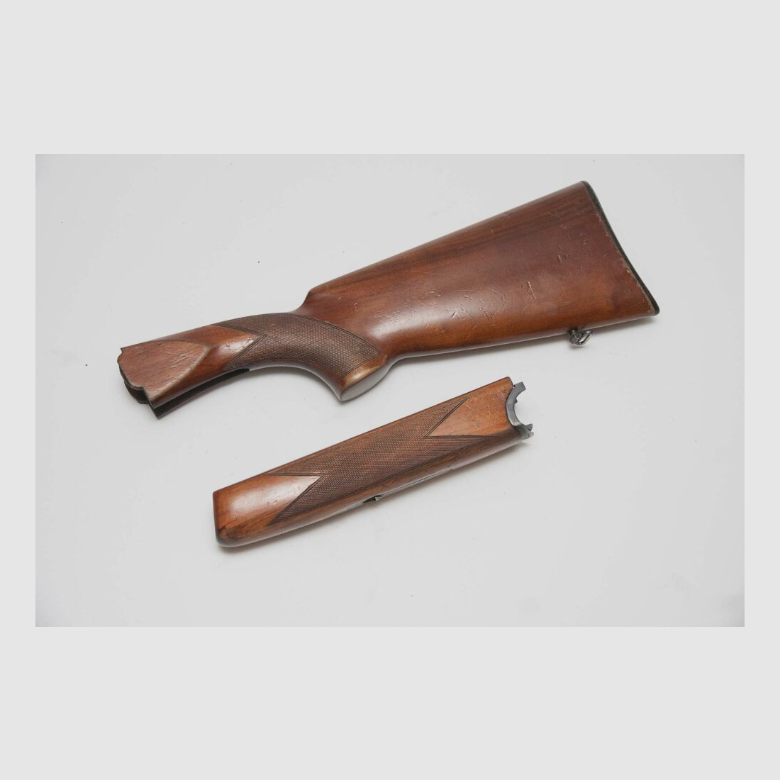 Neckermann double-barreled shotgun spare part stock set