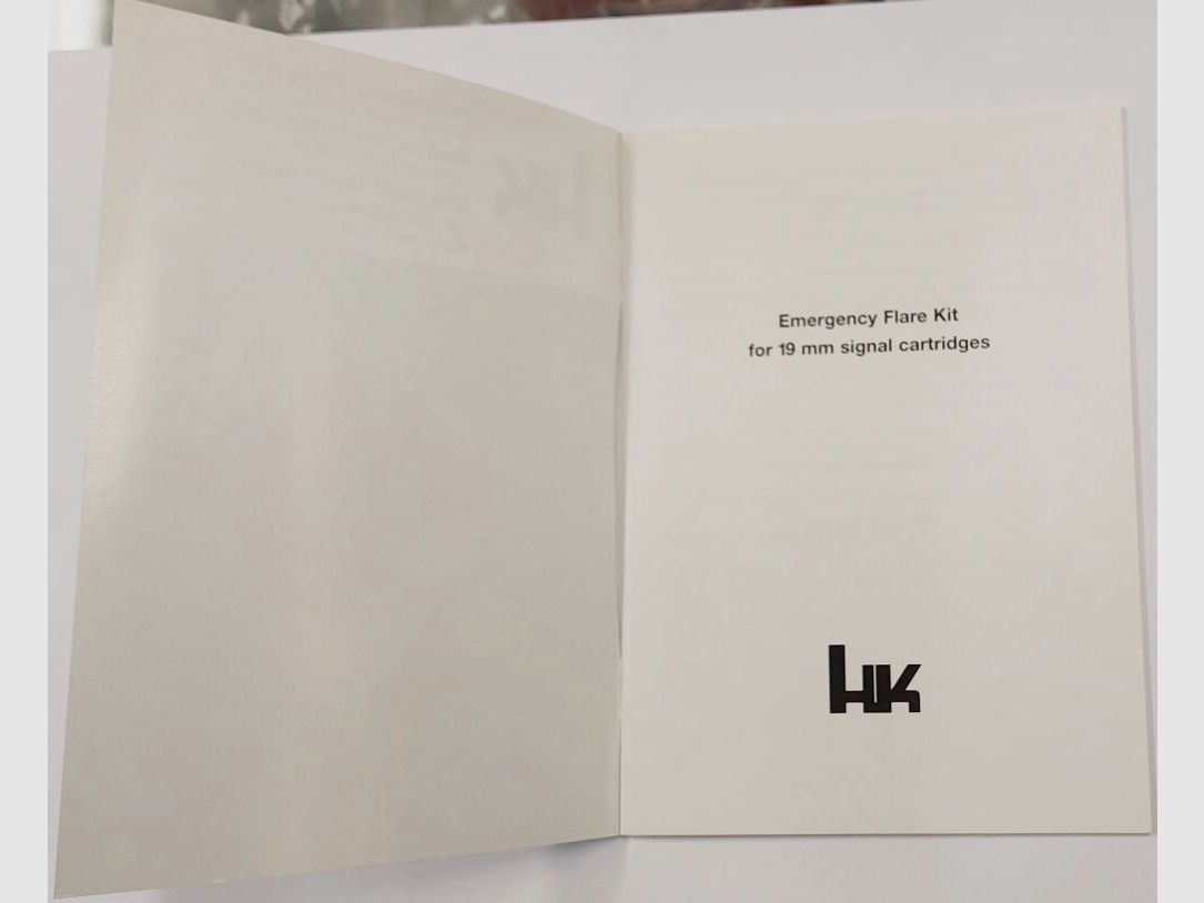 Heckler & Koch Bedienungsanleitung Heckler & Koch HK FHK19 Notsignalgerät Emergency Flare Kit for 19mm signal cartr