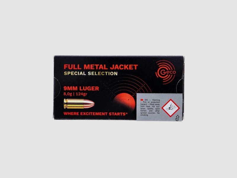 GECO 9mm Luger 8,0g/124gr Special Selection