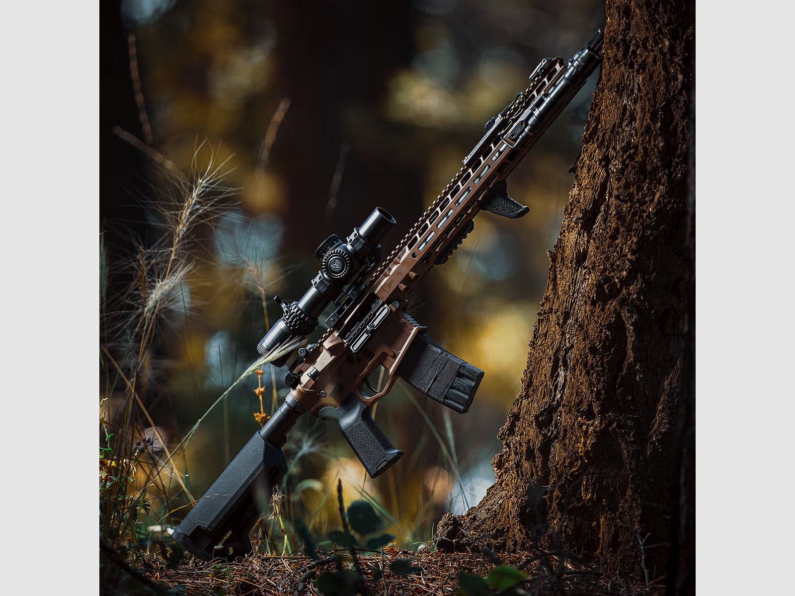Swampfox Warhorse 1-6x24 FFP LPVO Zielfernrohr - MIL-Absehen, rot beleuchtet, 34 mm