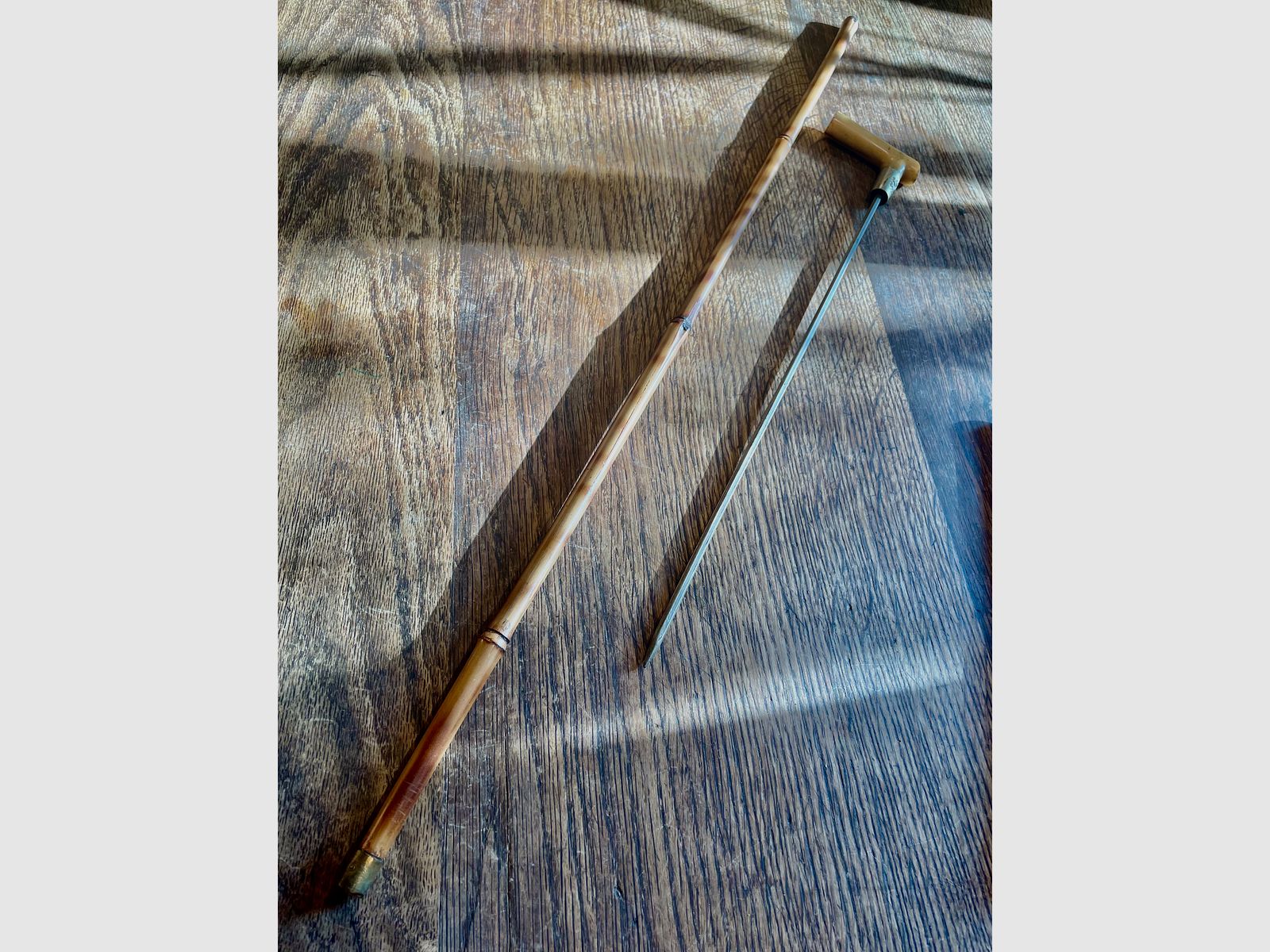 DEAD OR GLORY - Walking stick with contents - antique around 1880